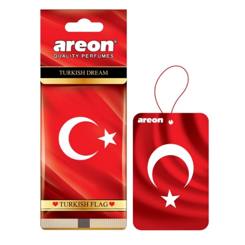 Areon Türk Bayraği Turkish Dream Oto Araç Kokusu Areon Türk Bayraği Turkish Dream Oto Araç Kokusu